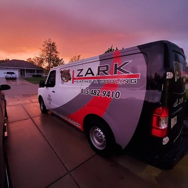 Zark Heating & Cooling service van