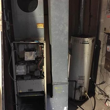 Furnace before replacement