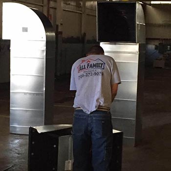 Commercial duct fabrication and installation